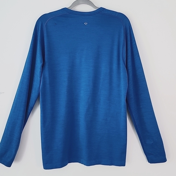Lululemon Metal Vent Tech Long Sleeve Henley Blue L - Picture 5 of 9